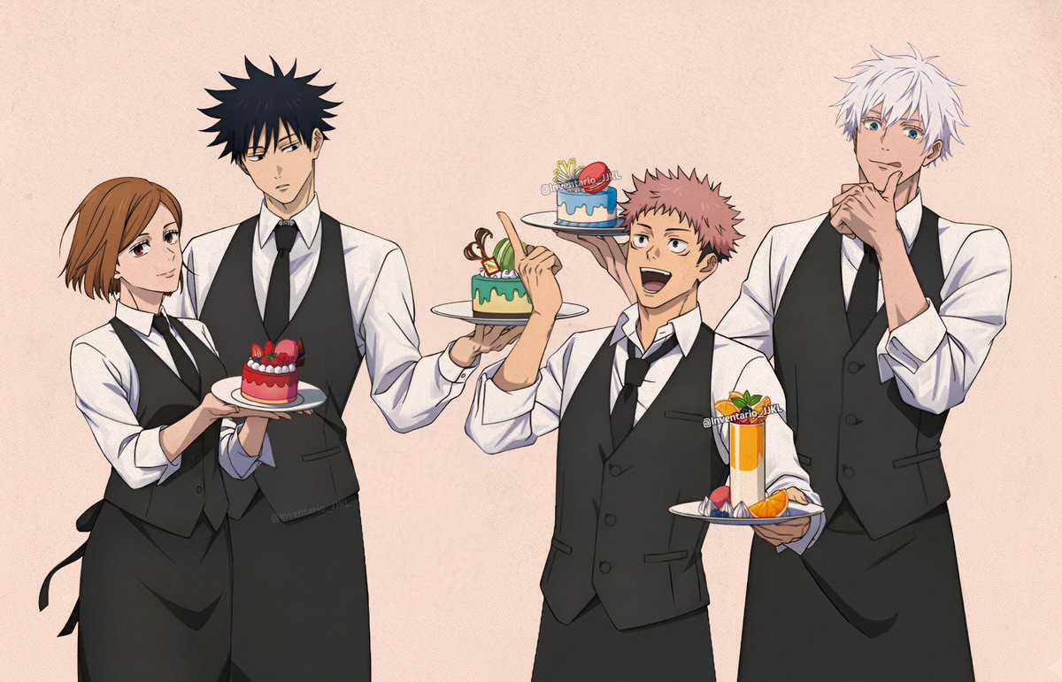 NEW JUJUTSU KAISEN ILLUSTRATION!! 🎂
Collaboration with Sweets Paradise

#JUJUTSUKAISEN #JJK