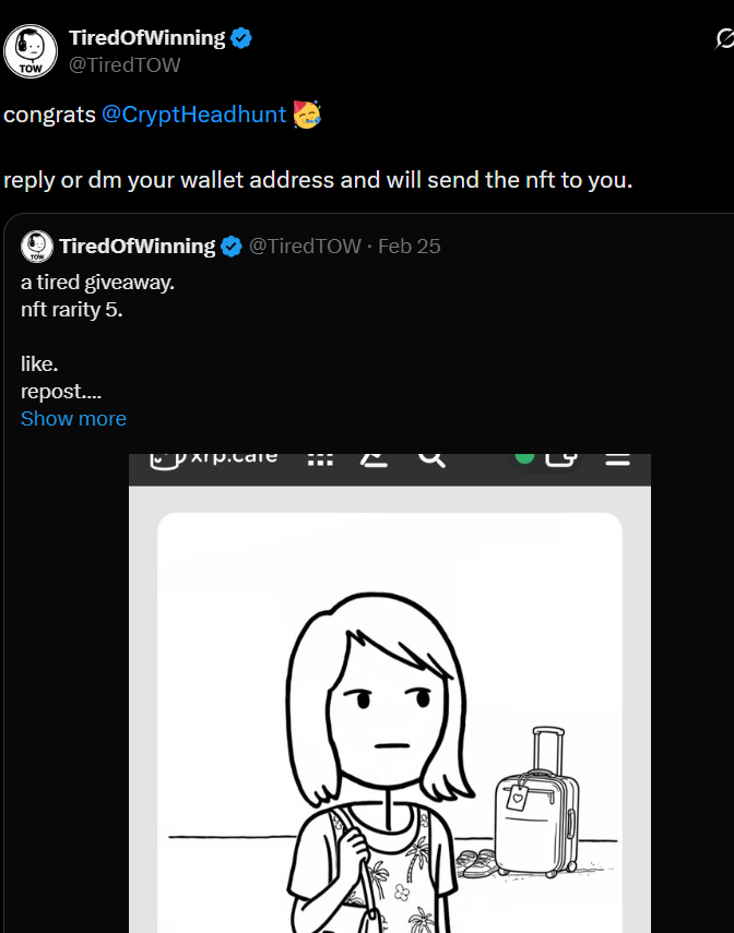 Just receive a wonderful news on a beautiful Sunday morning. Thank you <a href="/TiredTOW/">TiredOfWinning</a> for this opportunity💎💎🔥🔥 May we all be Tired of Winning😂😂Send <a href="/TiredTOW/">TiredOfWinning</a> Higher🔥💎