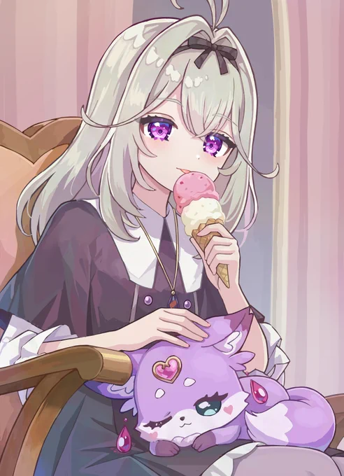 るるかちゃん 今週はアイス食べなかったね...と思ったら次回予告でめっちゃ食べてた #puricure