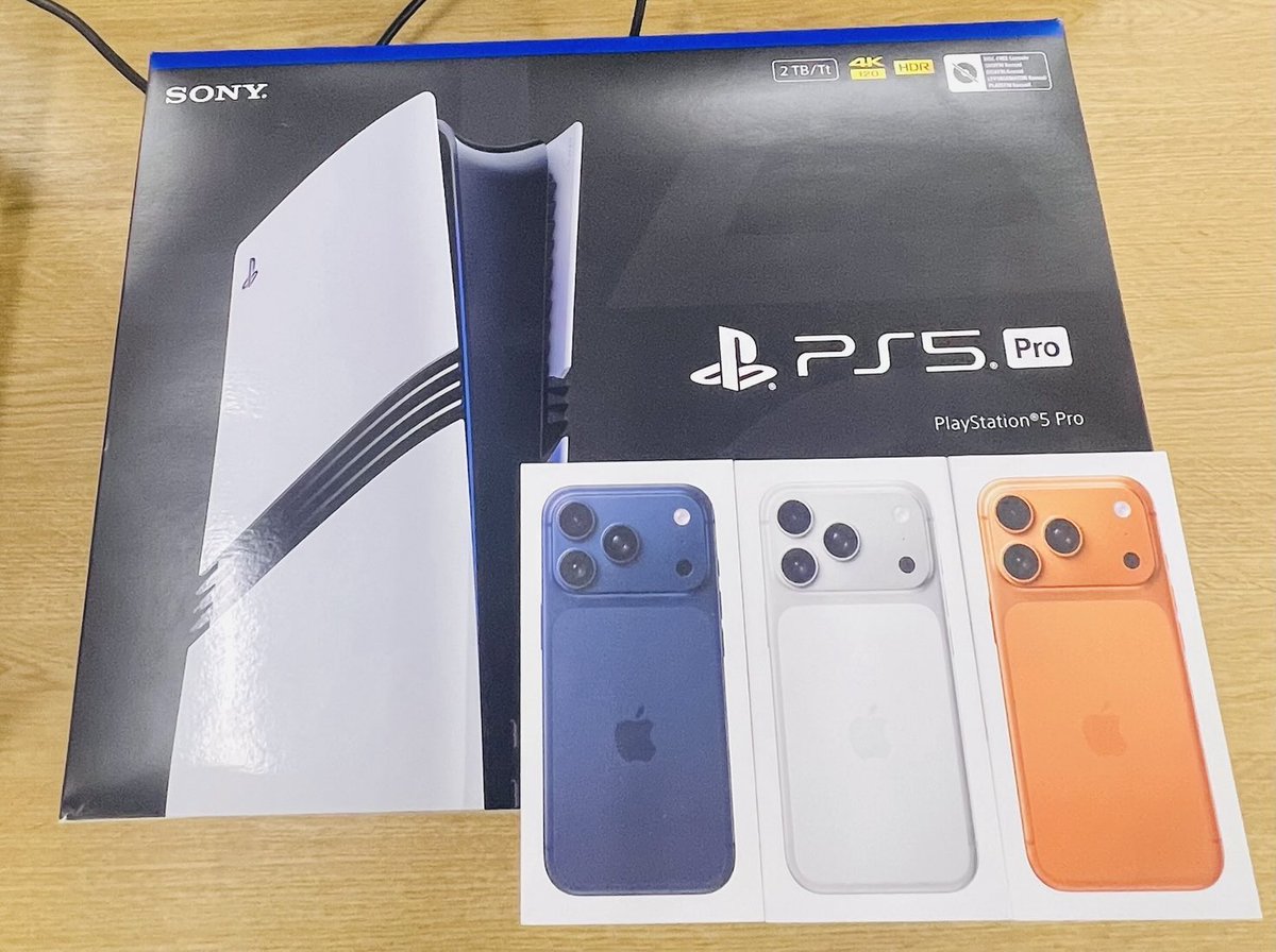 SONY PS5 PRO + IPHONE 17 PRO
GIVEAWAY!!
To enter:
Retweet, Follow &amp;
Like this post!
WINNER GETS:
SONY PS5 Pro + Apple iPhone 17 Pro
512GB
) Worldwide giveaway, everyone can enter
Winners will be randomly selected 
Good luck!