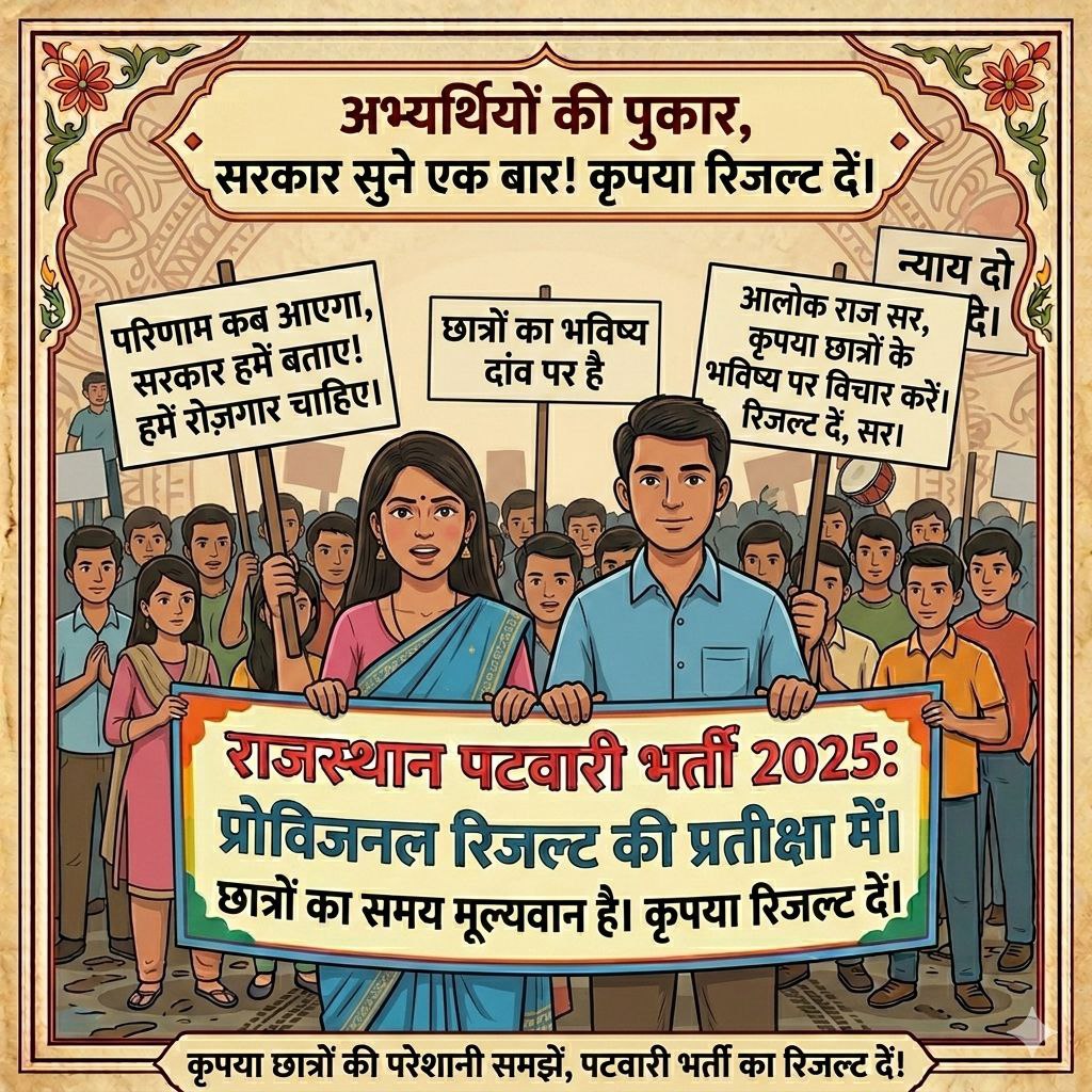 Rakesh481094690's tweet photo. @DIPRRajasthan @BhajanlalBjp @KumariDiya @DrPremBairwa @RajCMO @RajGovOfficial #पटवारी_प्रोविजनल_रिजल्ट_जारी_करो
@alokrajRSSB @RajCMO @BhajanlalBjp @HemantMeenaBJP @hkgera @DIPRRajasthan
@educationnagari @HANUMANKISAN @Radhemahwa https://t.co/XzI8g5PqrB