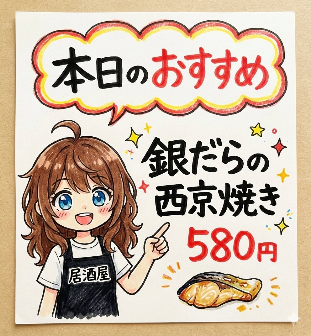 飲食店様向け 期間限定、無料で「POP作成します」☺️ あなたのお店の