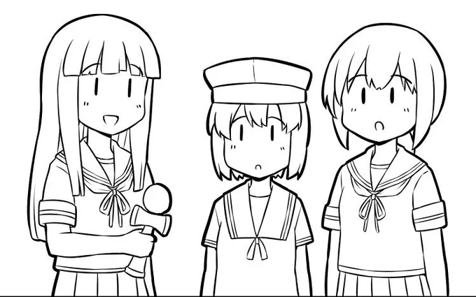少し前に言ってた
ふわふわした初雪ちゃんがこちら。

ということでフリートドックに向けて
先日から線画を描き始めていますが
想定の約3割のスピードしか出てません。
ウマ娘の時より1コマ辺りのキャラが多いのが原因ですが
…こりゃ、やばいね。工夫しないと( ˘ω˘ )

#艦これ 