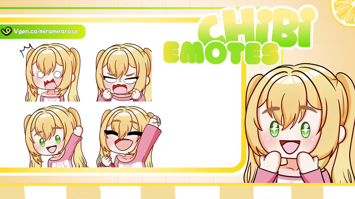 MiraRoseArt's tweet image. My new chibi emotes are finally done!! 🥹🌸
I had so much fun drawing these soft expressions aaa

Thank you so much @Jadeite_VT  for trusting me with this 
commission. It truly means a lot to me&amp;gt;&amp;lt;
#ArtistOnTwitter #VGenComm #portofolioday