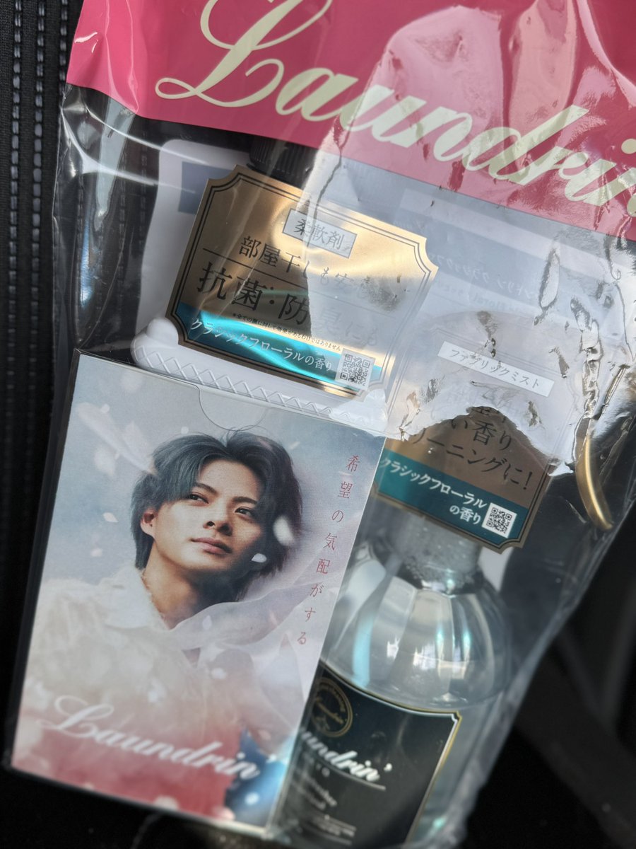 紫耀くんのリーフレット入りランドリン見つけたよー🫶 #ネイチャーラボ