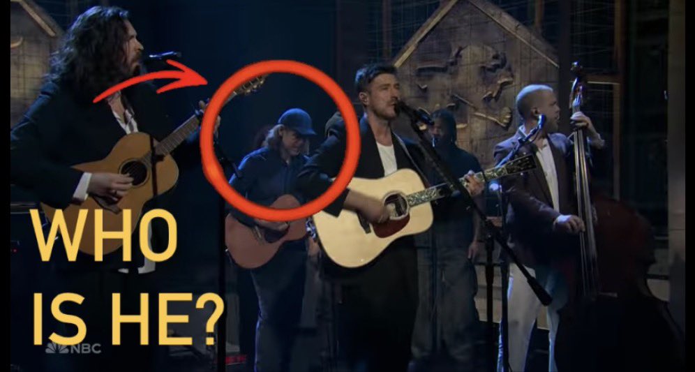 vibe_terrorist's tweet image. aaron dessner spotted at snl with mumford &amp;amp; sons feat hozier
