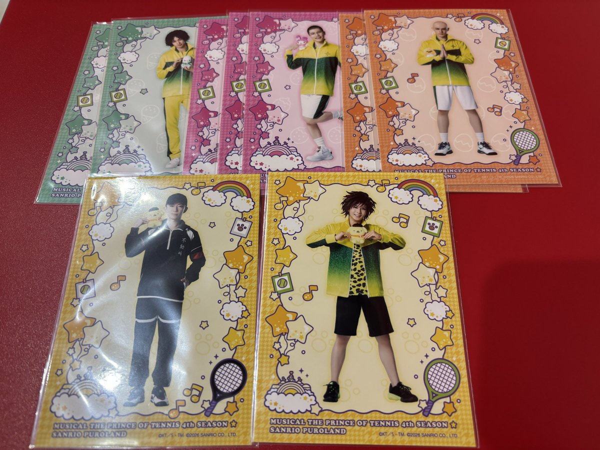 crazysun0115's tweet photo. テニミュ　サンリオピューロランド　ブロマイド

譲→千歳×2、小春×4、銀×2、遠山×さん、内山、橘×2、神尾、白石
求→財前or一氏（1枚のみ募集）or定価　白石は財前との交換のみ。

本日サンリオピューロランドにて手渡し交換可能です。
検索からもどうぞよろしくお願いいたします。 https://t.co/F9uvfNbmIs