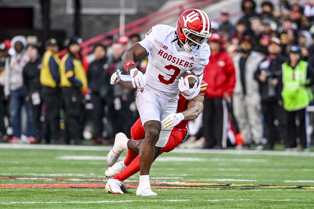 thecgriffy's tweet image. Omar Cooper, Indiana 
6’0” 204lbs 

#OTClock 40-Yard Dash Hand Times:
1st Attempt - 4.43s
2nd Attempt - 4.40s
Average - 4.42s

#NFLCombine