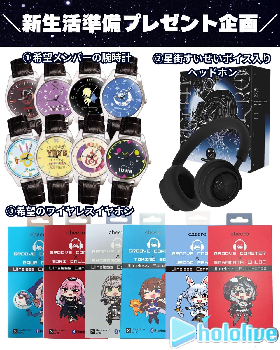 ホロライブ グッズ企画情報をお届け🎁 tweet media