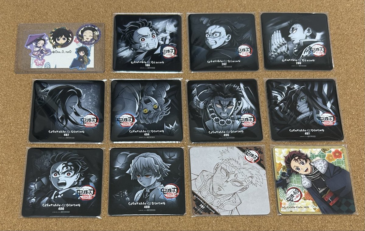 交換】鬼滅の刃 ufotable コースター ポストカード バレンタイン
