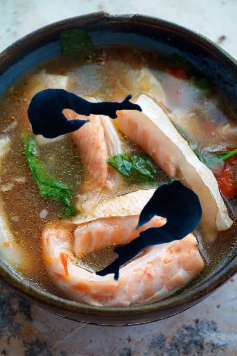 Sinigang na Salmon Belly with "Shrimp"

#Ado