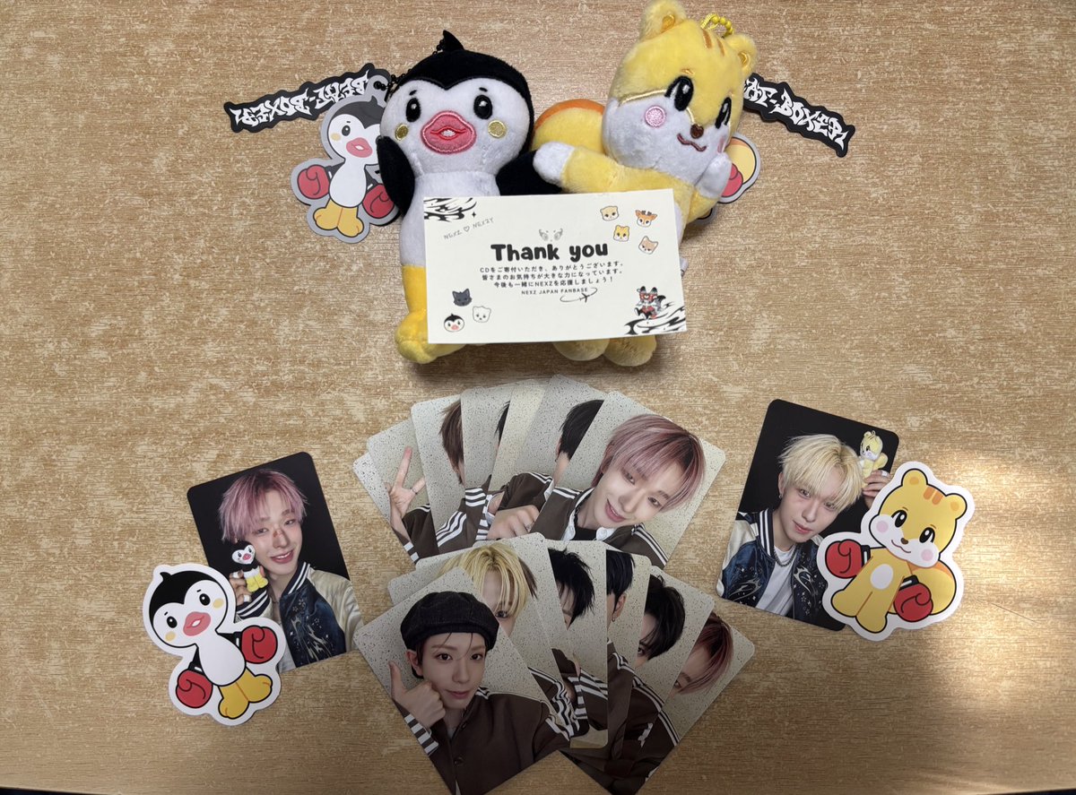 NEXZ_JPFB 様から共同購入の企画のNEXZOOとトレカが届きました