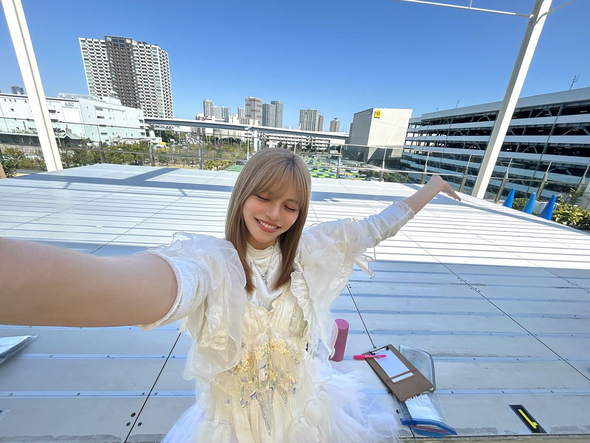 早めの時間からのリリイベ 晴れててよかった〜☀️ リリース日まであと