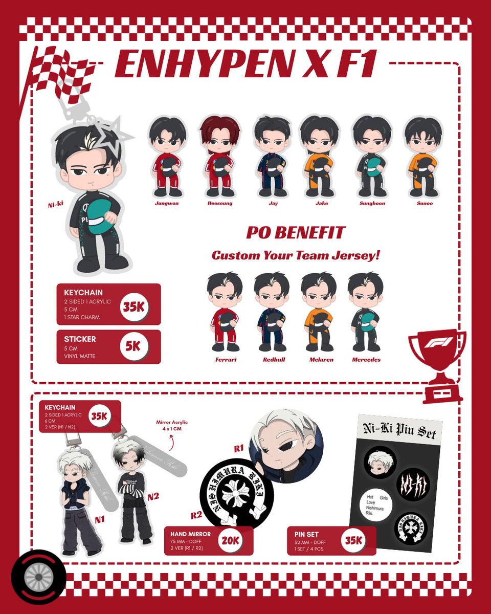 𝗧𝗬𝗬𝗥𝗘𝗫’𝘀 #CF22 𝗣𝗿𝗲-𝗢𝗿𝗱𝗲𝗿 𝗶𝘀 𝗻𝗼𝘄 𝗼𝗽𝗲𝗻! 
( ❤️ 🔁s appreciated! )

• PO Period: 1 Mar - 26 Mar 2026
• Mail Order &amp; Pick Up #Comifuro22 ( @ The Three Monkeeteers )
• ENHYPEN + FORMULA 1 ( F1 )🏎️

🔗 forms.gle/TreQ2zpqvizoSJ…
#CF22Catalogue

intl GOs pls DM <3