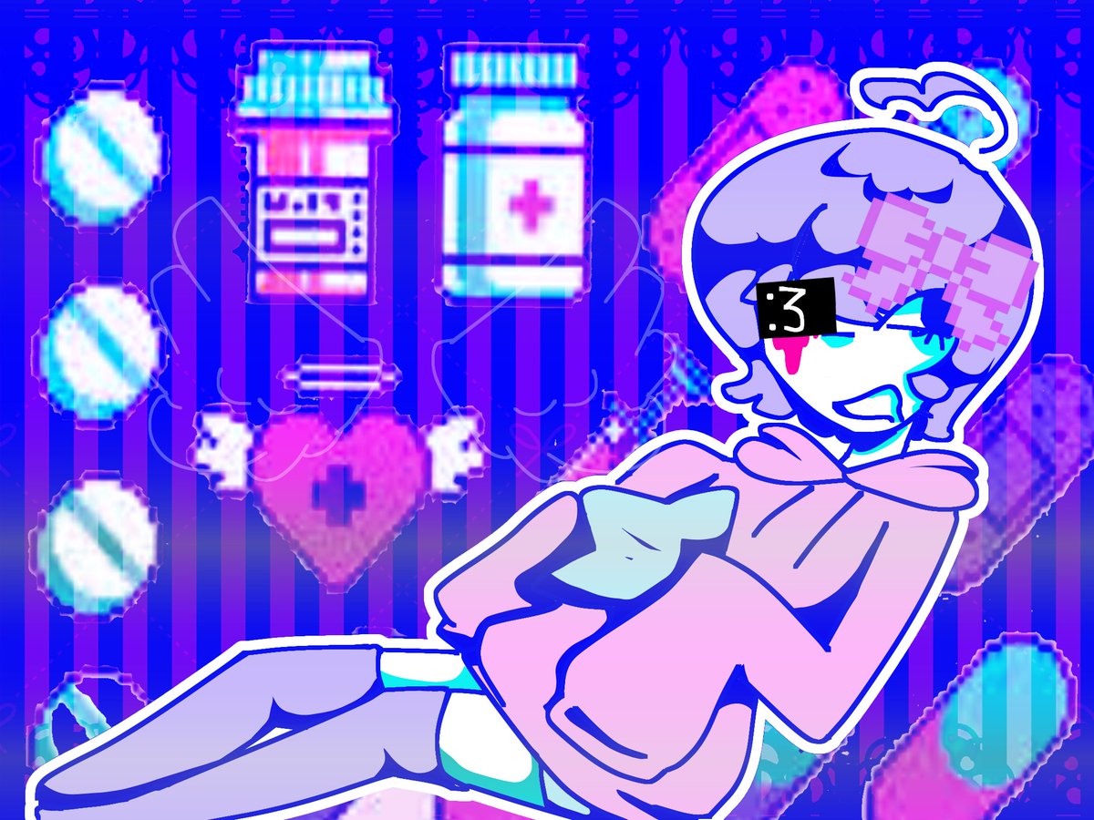 BrainGoesBoo's tweet photo. Recent art 🩷🩵💜 https://t.co/LBV7aNhkwy