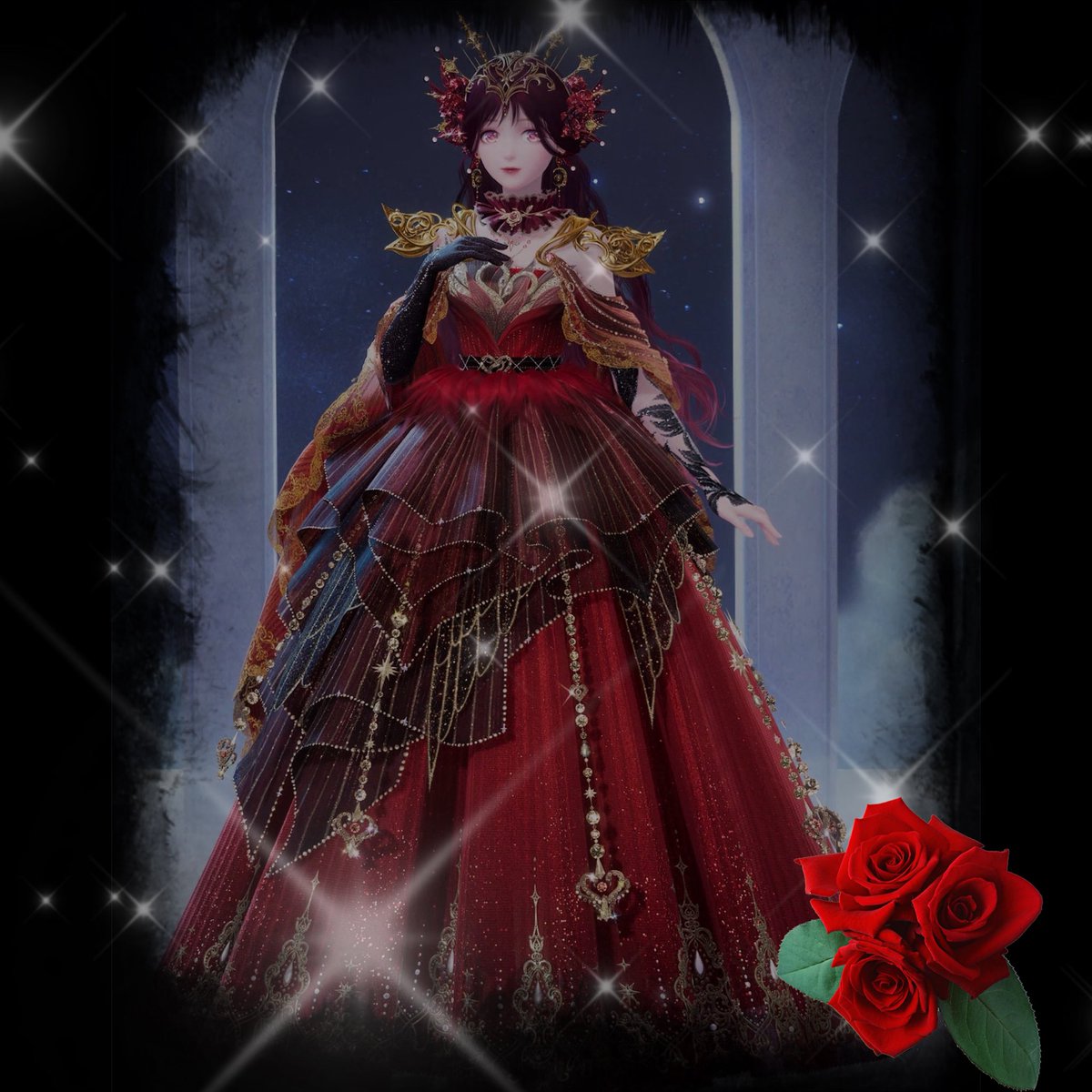 sommeil___'s tweet photo. ふぁんあ~とともまた違うのでこちらに❕

𝐈𝐧𝐟𝐢𝐧𝐢𝐭𝐲 𝐍𝐢𝐤𝐤𝐢くんで持ちうるコーデで
ルナ様を再現してみました🌹
再現出来てる………はず！

 #赤薔薇螺旋廻廊 https://t.co/6oPeGrm7q7