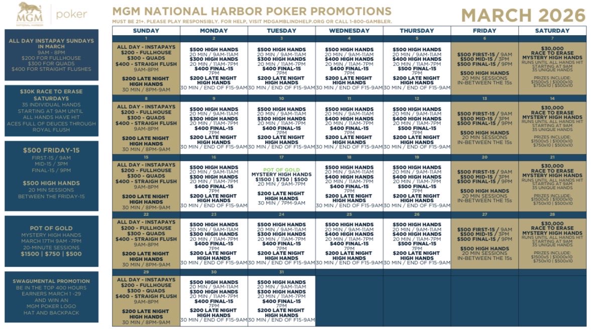MGM National Harbor Poker tweet media