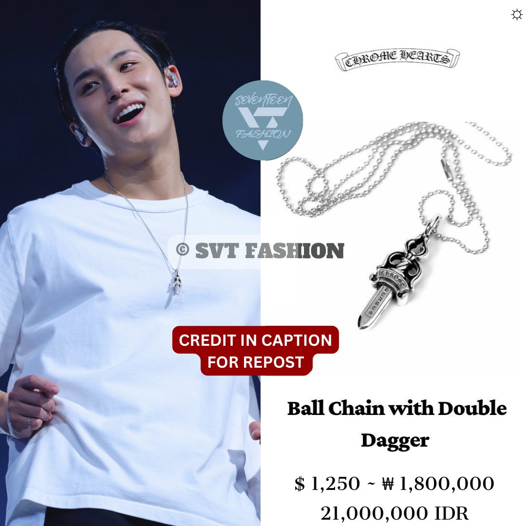 Mingyu wore Chrome Hearts Necklace at Seventeen 'NEW_' Concert in