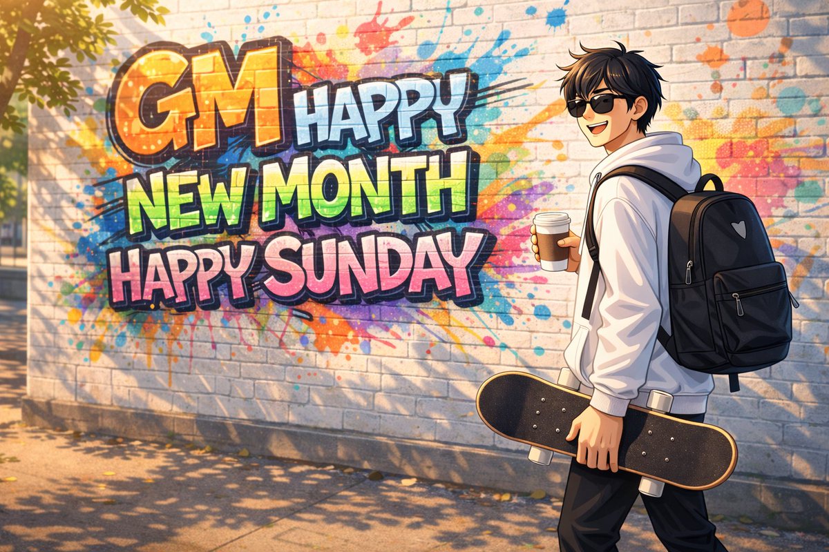 GM X fams ☀️ 

Happy New Month &amp; Happy Sunday 🎊

Before the new goals and new hustle begin, take today to pause and recharge. A clear mind builds better results. Let’s enter this month refreshed and focused 🌿✨