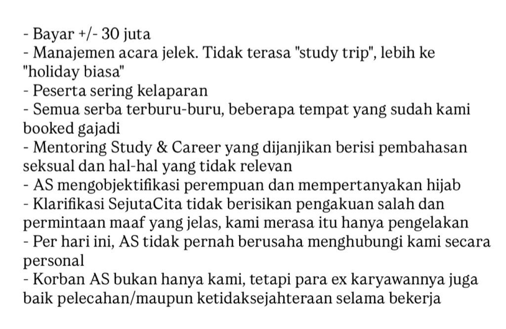 Bantu viralin ‼️
Dugaan Scam &amp;  Pelecehan oleh Andhika Sudarman, Founder DeallsJobs &amp; Sejuta Cinta.

Andhika ini alumni FH UI, awardee LPDP, lulusan Harvard lho, dimana artinya dia orang yg cerdas tapi kelakuan sama sekali ga membanggakan !