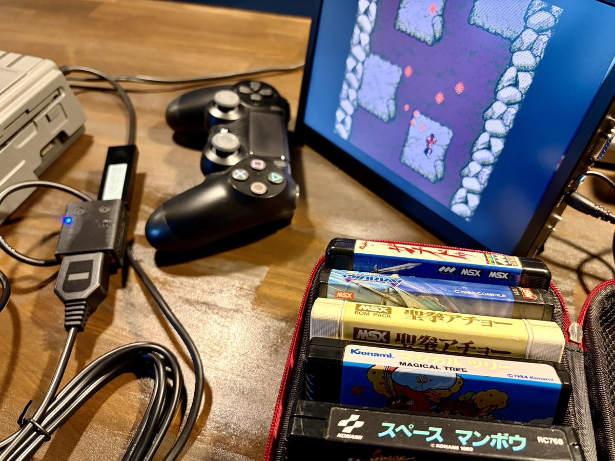 MSXNOMIKAI 本日のシステム⭐️ 穴場開発事業団さんのRGBケーブルから