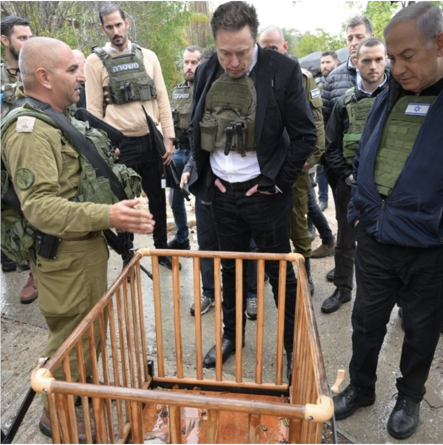 İsrail bu fotoğrafı servis ettiğinde ortaya atılan iddiayı hatırlıyor musunuz?

Elon Musk'ın İsrail ziyareti sırasında bir bebek yatağının başına götürülüp çekilen bu fotoğrafın, aslında Netanyahu'nun ABD'li ve Avrupalı siyasetçilere "Eğer beni desteklemezseniz Epstein Adası'nda