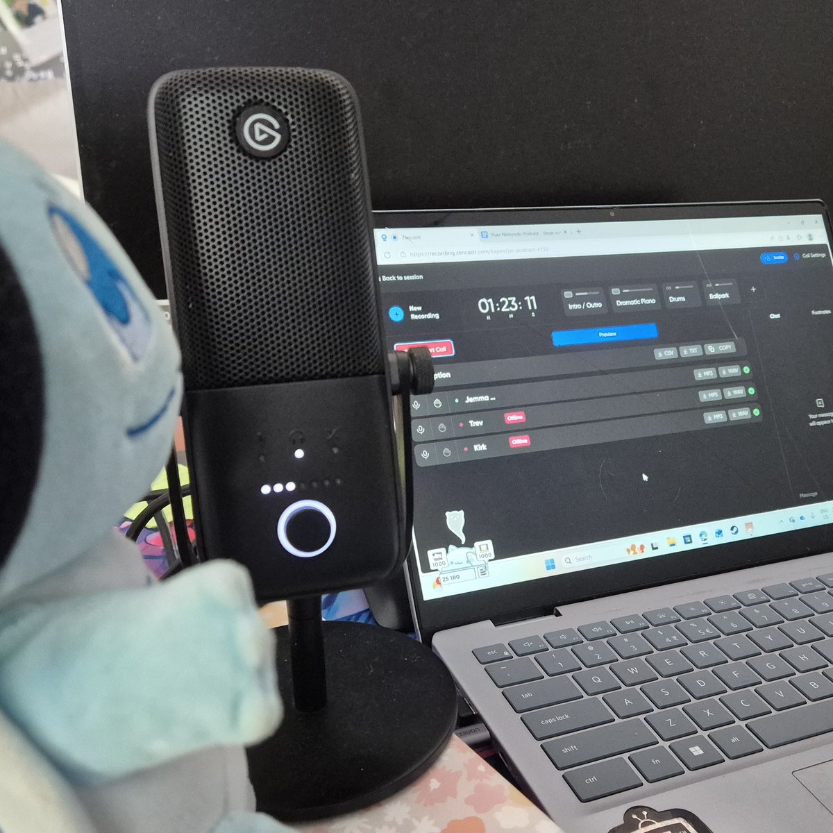 kajimi's tweet photo. Squirtle came along to help record our next episode of the Pure Nintendo Podcast, since it's all about Pokémon's 30th anniversary! https://t.co/mr509319rT