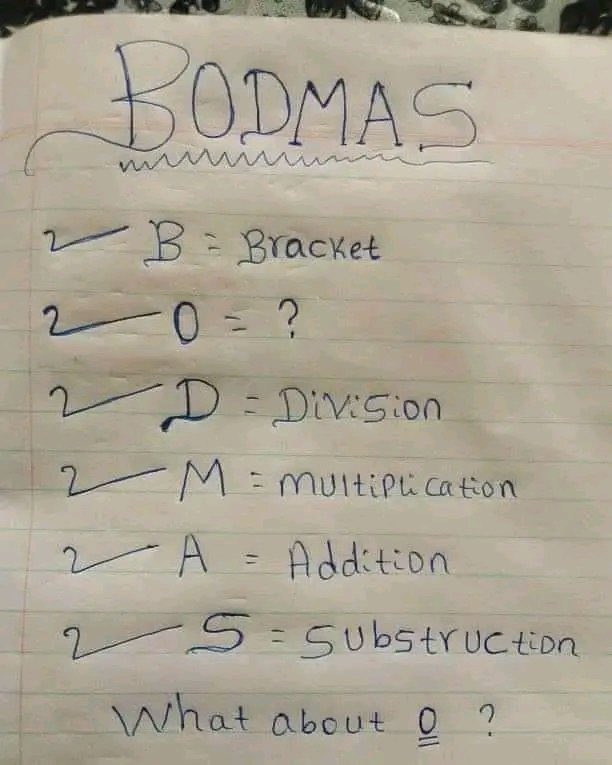 90% of people will get it wrong. 

What does O stands for?