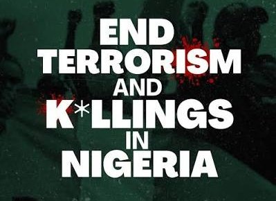 I stand with Humanity
I stand with Humanity
I stand with Humanity 

Stop the killing of Nigerians
Stop the killing of Nigerians
Stop the killing of Nigerians 

Stop Rehabilitating Terrorists
Stop Rehabilitating Terrorists
Stop Rehabilitating Terrorists

Keep Retweeting!!!