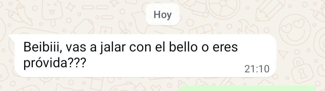 mi mamá: "nadie te obliga a tomar"
mis amigos: