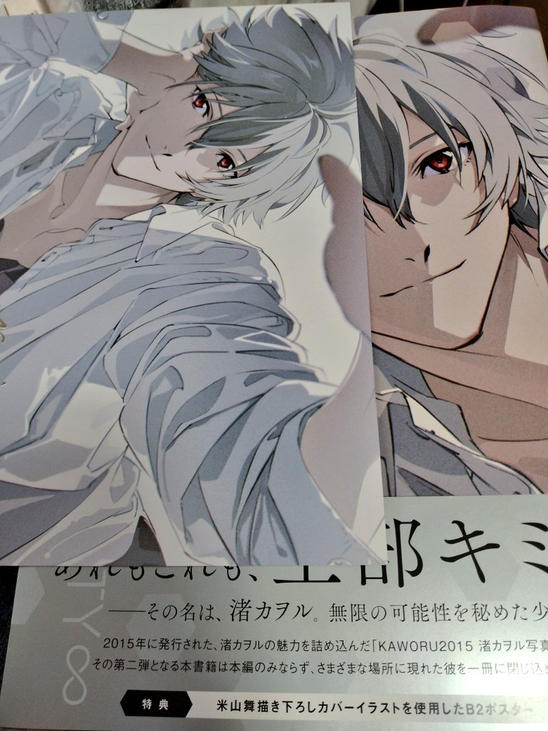 カヲルくんの写真集届いた🙌💜💜全部好き(｡>﹏<｡)💜