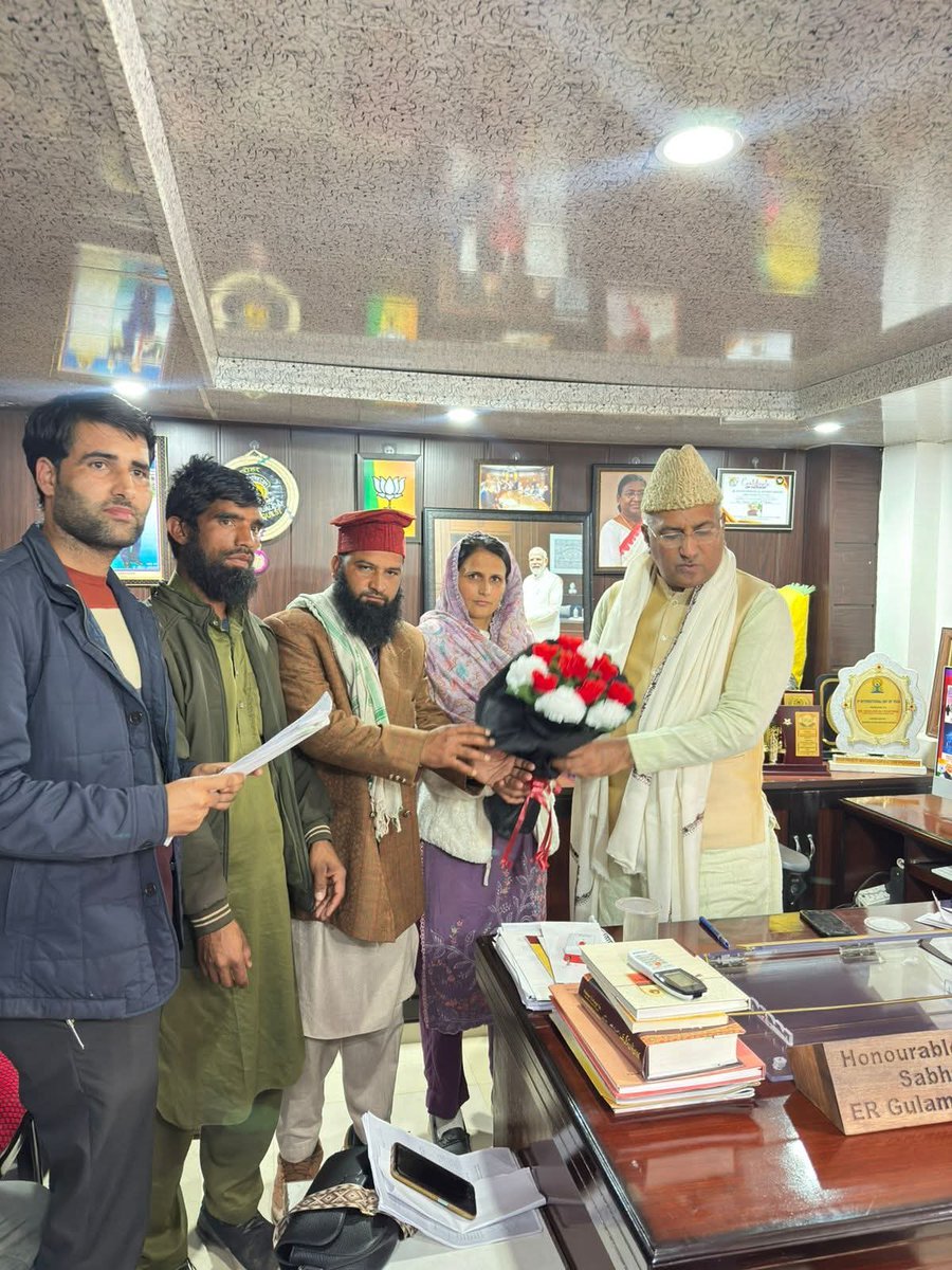 Happy Birthday Hon'ble MP <a href="/GulamAliKhatana/">Gulam Ali Khatana</a> sahib .May almighty God bless you with good health and happiness.
He is leader with compassionate heart.
<a href="/PMOIndia/">PMO India</a> <a href="/BJP4JnK/">BJP Jammu & Kashmir</a>
