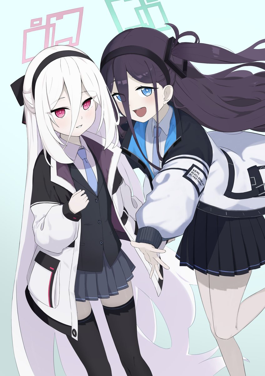 ブルアカ ケイちゃんとアリスのイラスト #イラスト #ブルアカ #ブルー