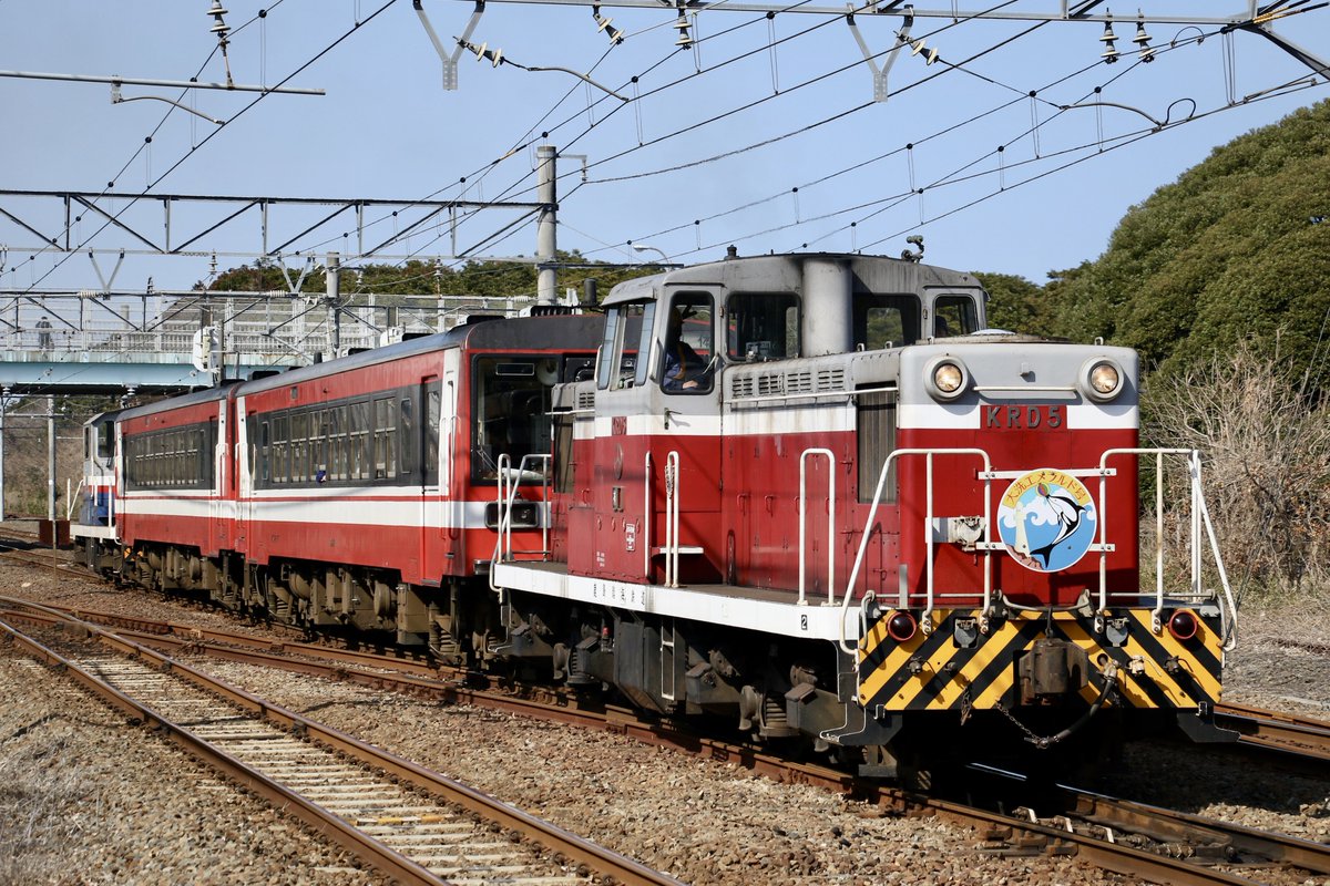 R8.3.1 鹿島臨海鉄道 大洗鹿島線 DL急行「大洗エメラルド号」 KRD5