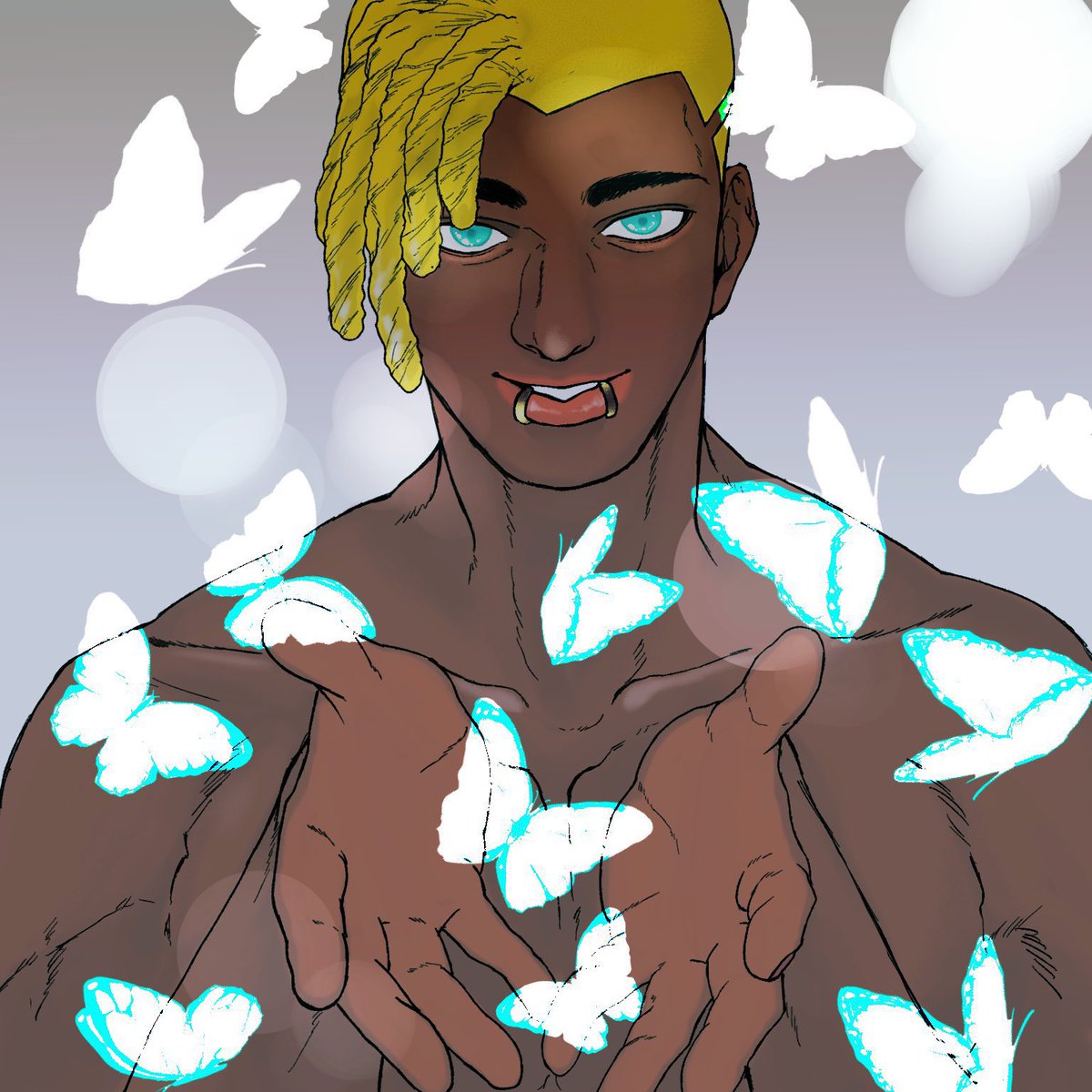 5年前の絵〜のタグやろうと思ったけどデータが無かったから２〜3年？前くらいに描いたシアさん乗せとく🦋