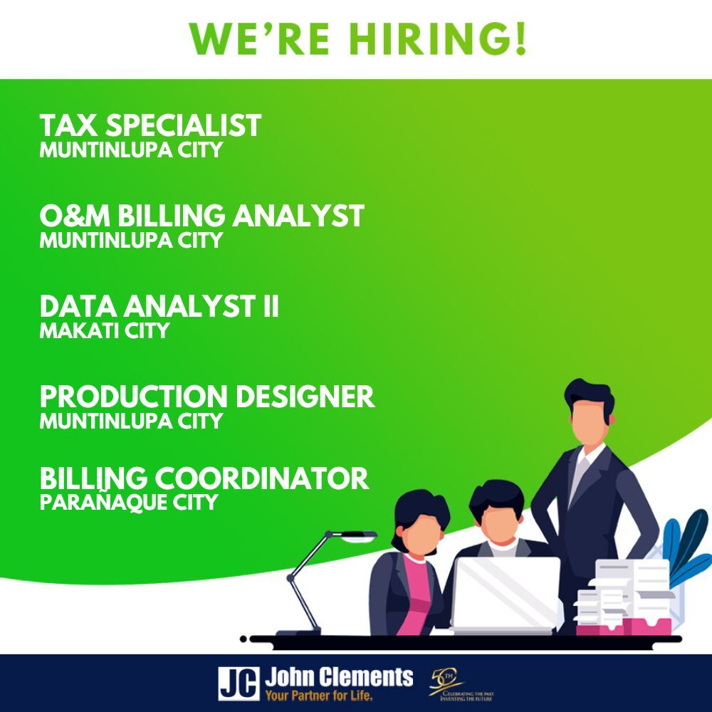 johnclementsph's tweet image. Ready for a career upgrade? 🚀

Your next opportunity might be on this list.

Browse in our Bio!

#HiringNow #CareerGrowth #JobOpportunities #MetroManilaJobs #JobAlert#WFHJobs #ApplyNow #HiringPH