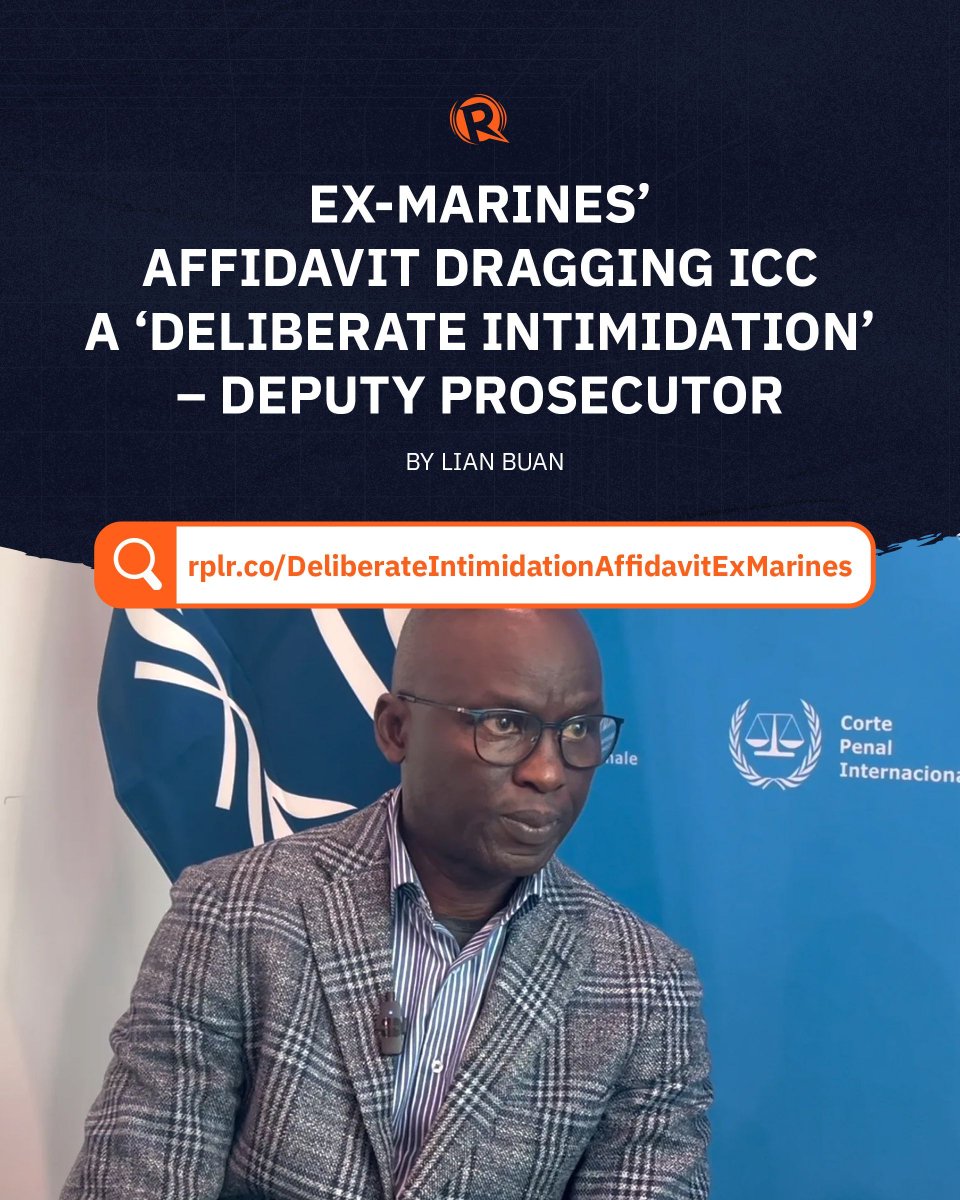 The deputy prosecutor of the International Criminal Court denied the allegation that their investigation in the Philippines was funded by Philippine politicians, and said that photos outing supposed ICC personnel were an act of deliberate intimidation.