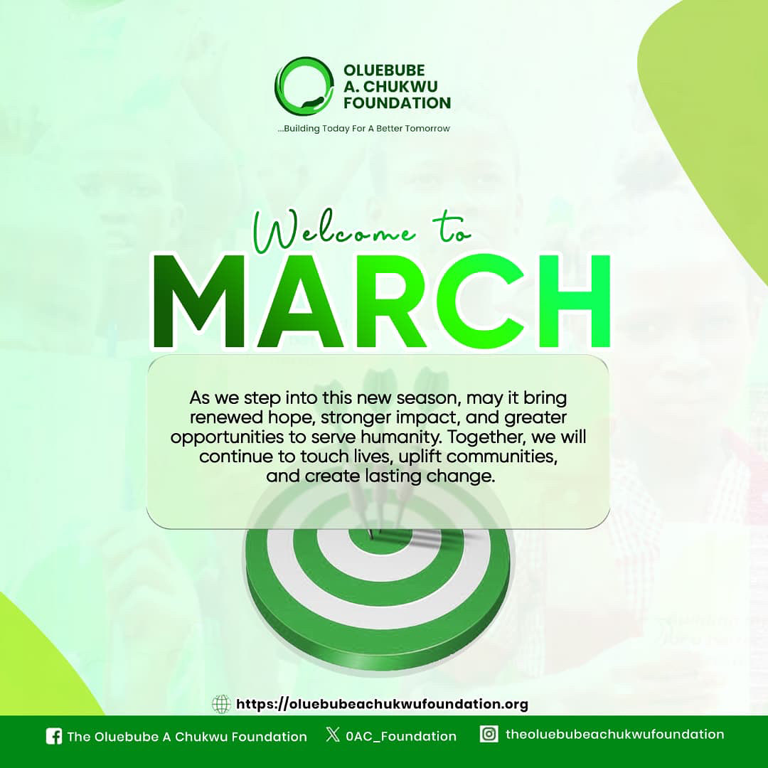OAC_Foundation's tweet photo. At the core of our foundation is love in action consistent, intentional, and unwavering. We are committed to building bridges where there are gaps, extending hands where there is need, and creating spaces where everyone is seen.
Welcome to March 
#MARCH #newmonth #HappyNewMonth https://t.co/j9308OXSww