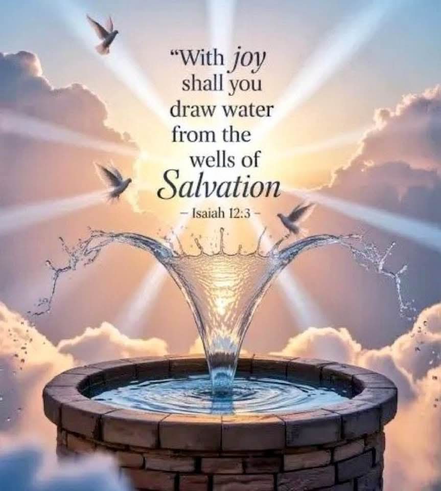 Stewart7Donna's tweet photo. We offer praise, glory, and honor unto you, O LORD; we rejoice with exceeding great joy as we draw out living water from the wells of salvation that you have given us, and that is in us a well of water springing into everlasting life. Is.12:3, Jn4:14 https://t.co/Y69cCEEQA7