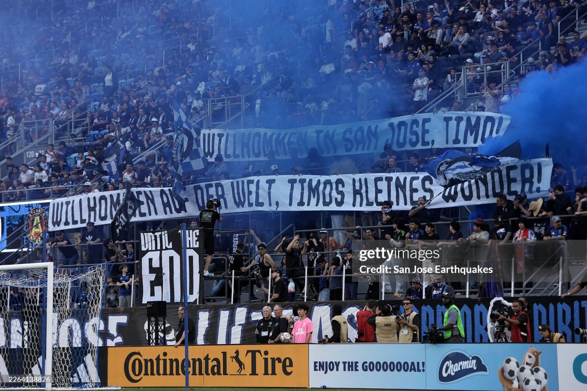 SanJoseUltras's tweet photo. Willkommen in San Jose, Timo! 
Willkommen auf der Welt, Timos kleines Wunder!

Welcome to San Jose, Timo!
Welcome to this world Timo's little miracle! https://t.co/sYVCDZndSA
