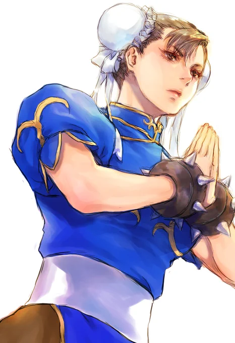春麗さんお誕生日おめでとうございます 描く度に顔変わってしまって安定してない過去作ですみません〜!!