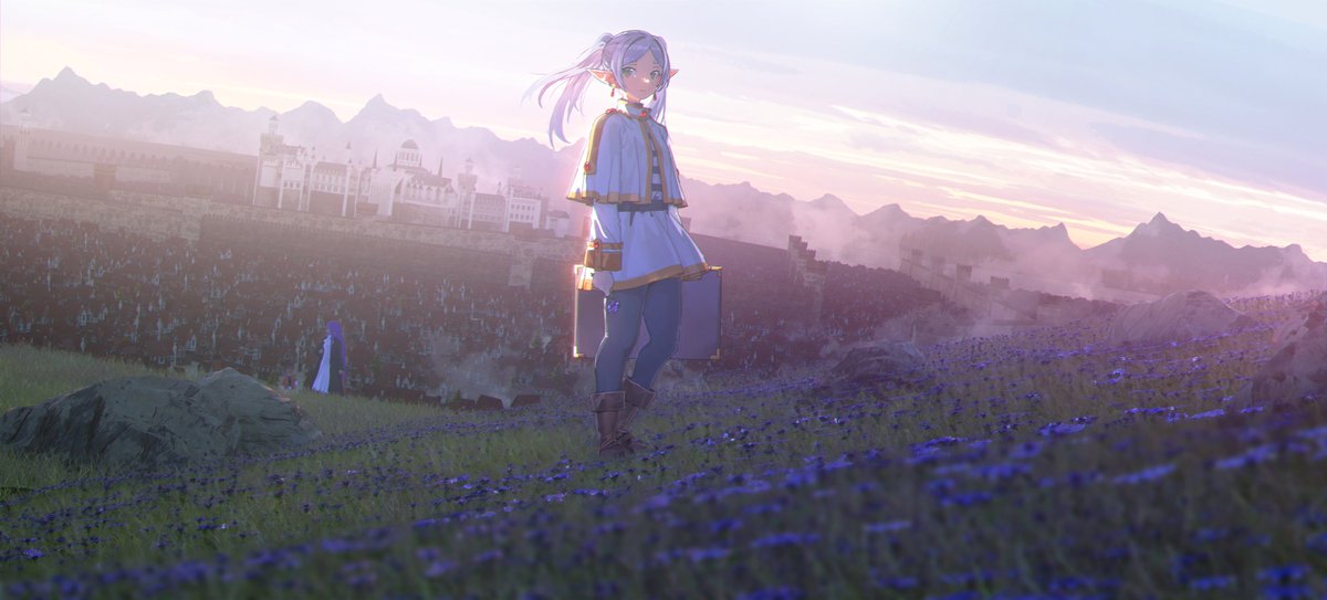 #Illustration | Frieren: Beyond Journey's End — "Ten years… it really was just a moment." ✨🍃

Artist: 小强快醒醒不能再玩了