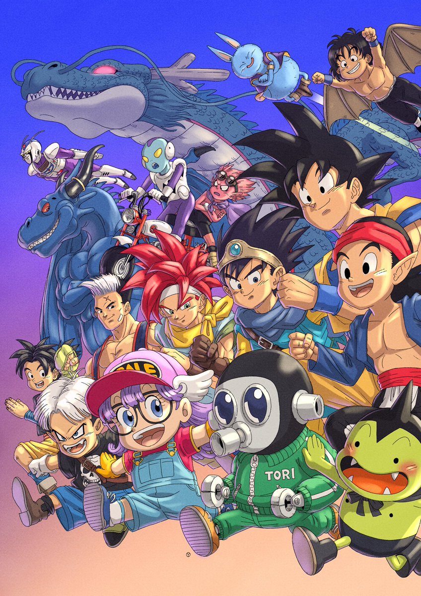 今日は鳥山先生の命日。もう2年経つんですね。
ついこの間のような、長い時が経ったような、不思議な気持ちです。

鳥山先生の絵を見返す度に、ドラゴンボールを毎週楽しみにしていた子供の頃を思い出します。尊い時間を過ごさせてもらいました。