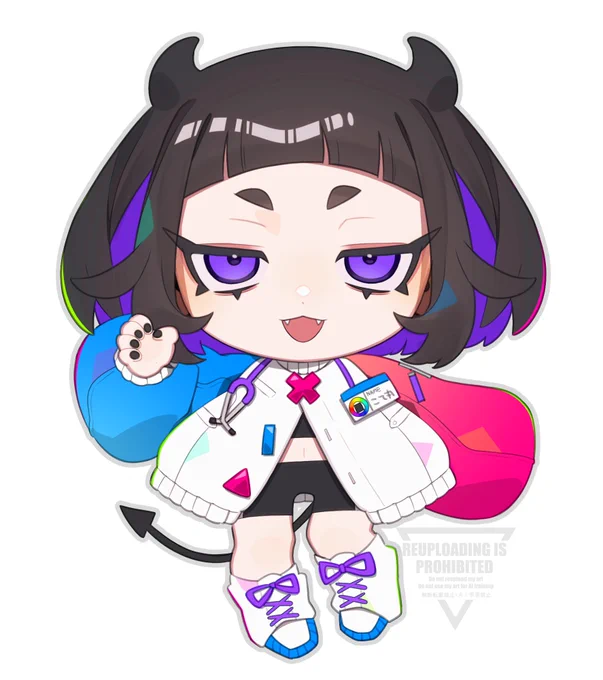 いつも描くのは2.5頭身くらいだけど2頭身も可愛い!