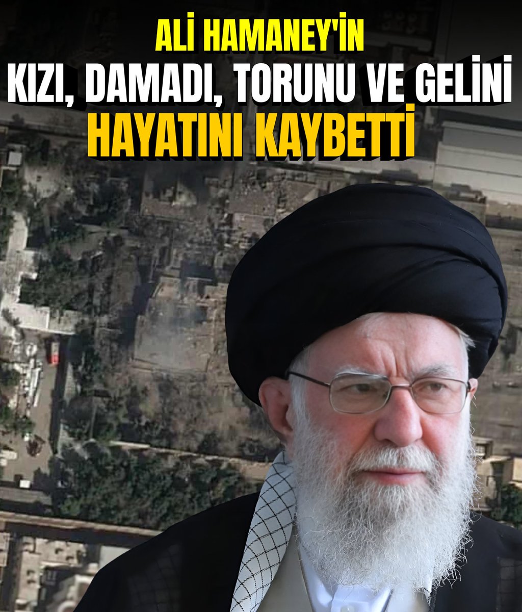 ran devlet medyası, liderin kızı, damadı, torunu ve gelininin saldırıda hayatını kaybettiğini duyurdu

fatihdoganmedya.com.tr/ali-hamaneyin-…