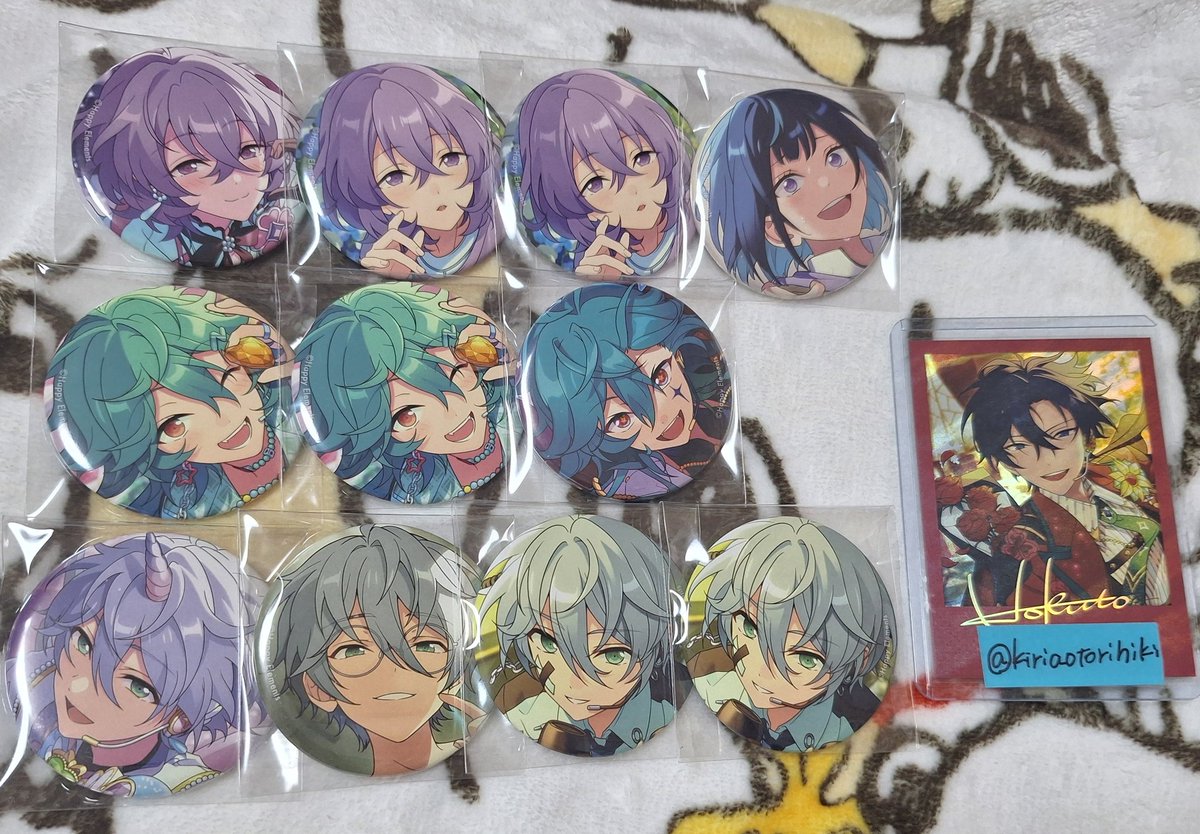 あんスタ(交換譲渡) 缶バッジ 出⇒ユメ エス カンナ ライカ 求⇒異種