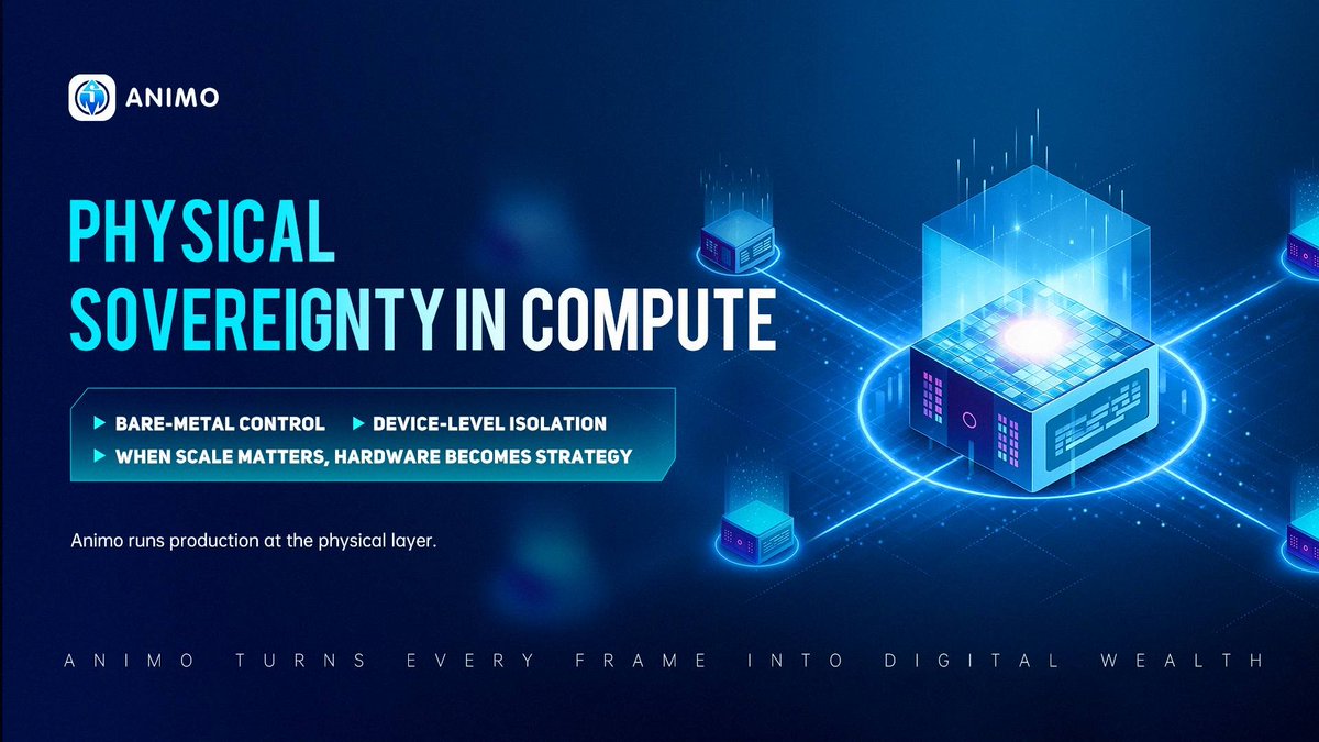 Animo_HQ's tweet photo. Physical Sovereignty
🖥️⚙️ In virtual production,
hardware isn’t background — it’s sovereignty.
Animo runs on 🔥 NVIDIA B200 bare-metal clusters
with 🧬 device-level fingerprint control.
When compute is scarce,
servers become 🏢 digital real estate.
#Animo #ComputeSovereignty https://t.co/Z1d5azGEz2