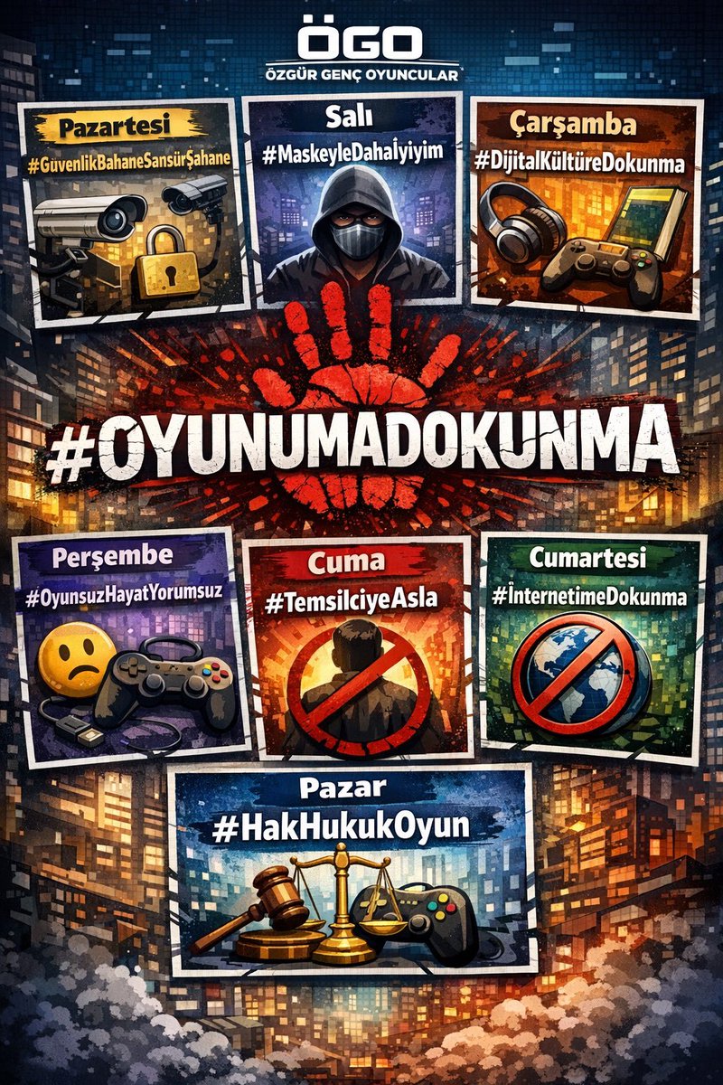 Twit atmaktan emekli olduk artık
#OYUNUMADOKUNMA
#HakHukukOyun