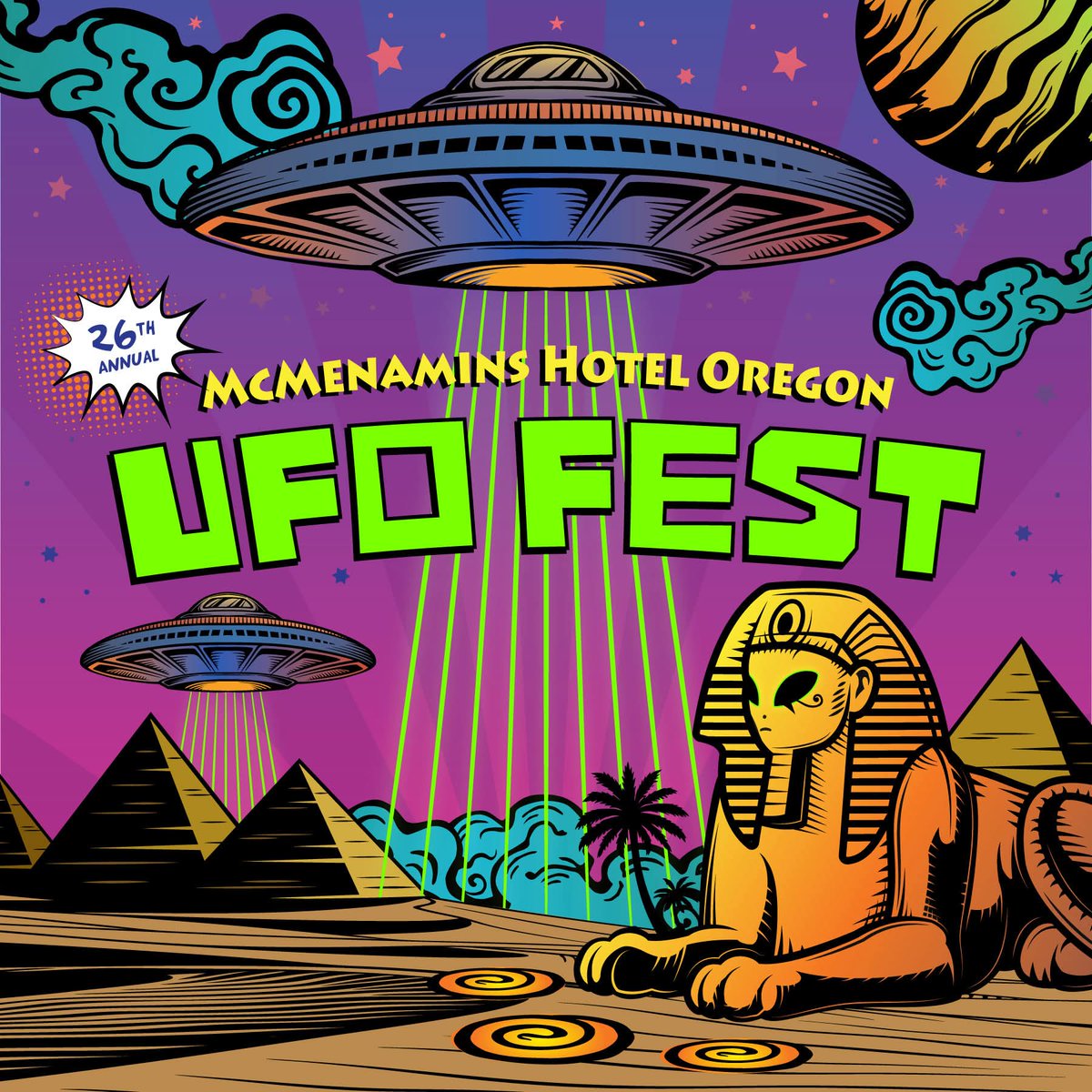 Let's do this again!

👽 McMenamins UFO Fest
🗓 Friday, May 15
⌚️ 10AM PT
📍McMinnville, OR
ufofest.com