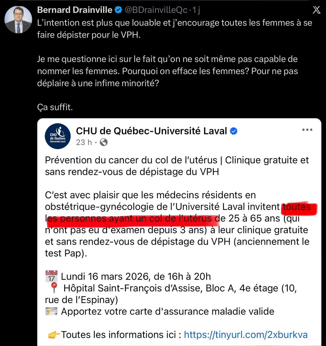 SniffannyQueb's tweet photo. .@BDrainvilleQc Merci d’instrumentaliser le #féminisme au nom de la #transphobie, parce que ça dérange mononcle Drainville qui n’est pas encore arrivé au 21e siècle. 😑🤦♀️
À la #CAQ vous vous en foutez des #droitstrans, #droitsdesfemmes, #droitsLGBTQ. #droitshumains #polqc https://t.co/PDEj2q4Q4U
